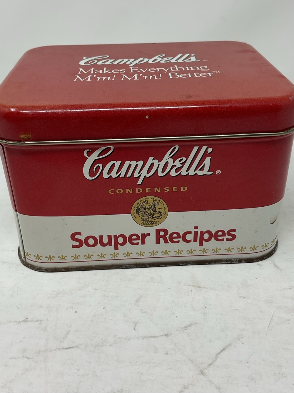 Campbells Red & White Souper Recipes Decorative Tin